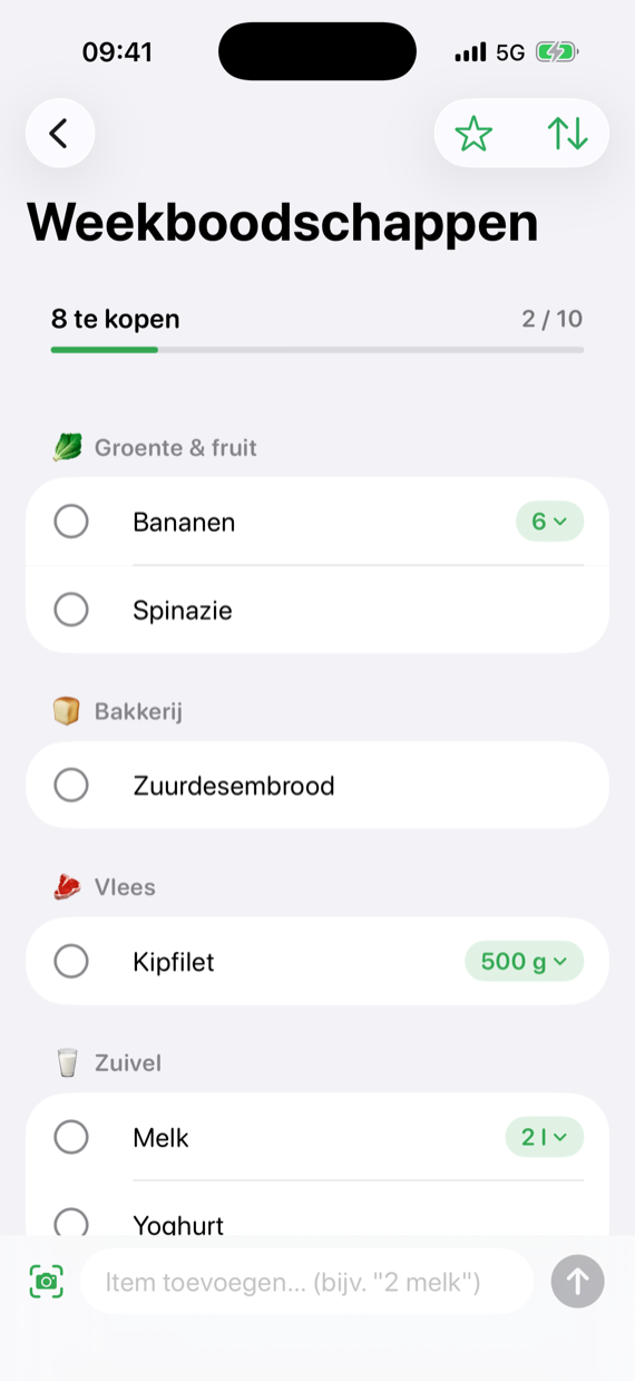 De weekboodschappen, vanzelf op schap gesorteerd