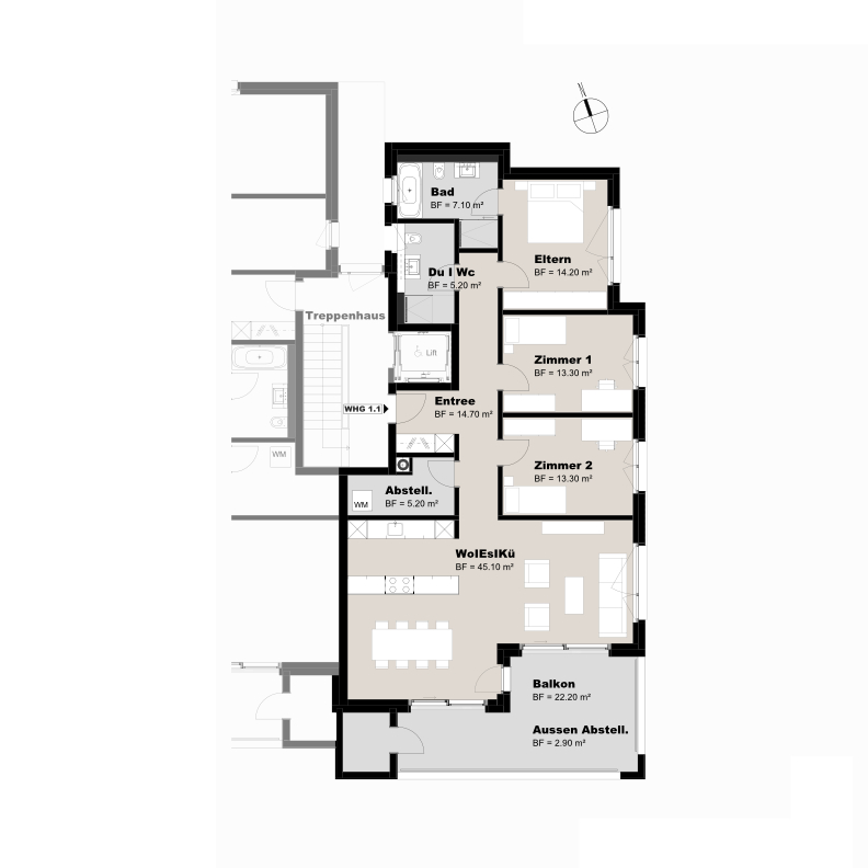 Grundriss Wohnung