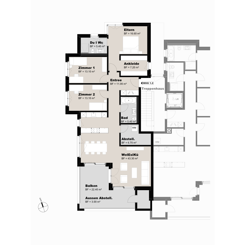 Grundriss Wohnung