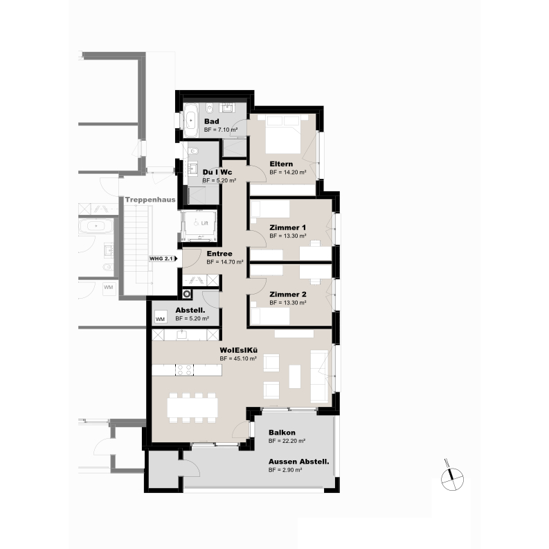 Grundriss Wohnung