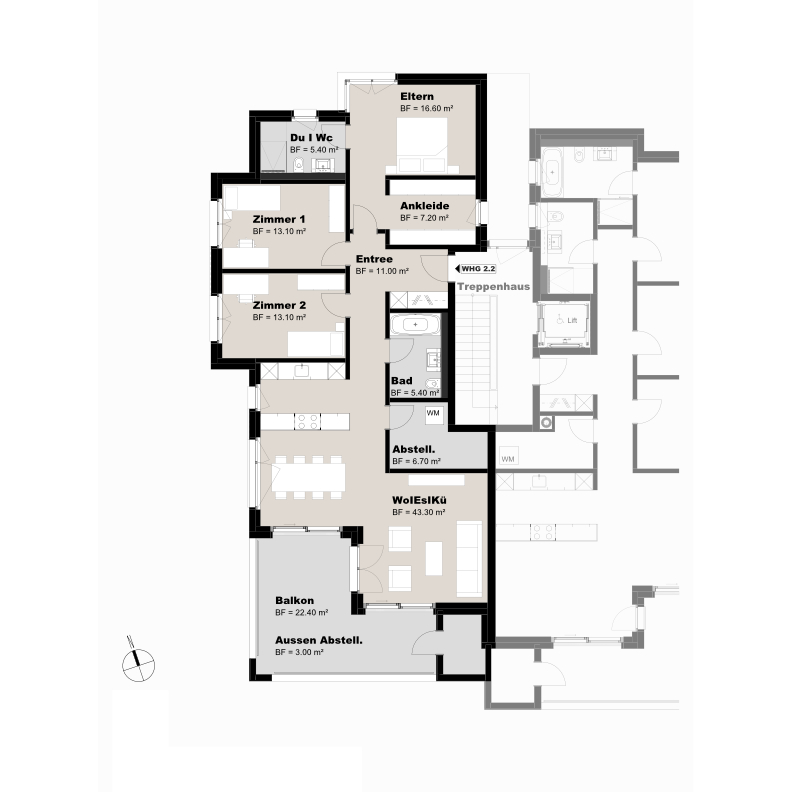Grundriss Wohnung