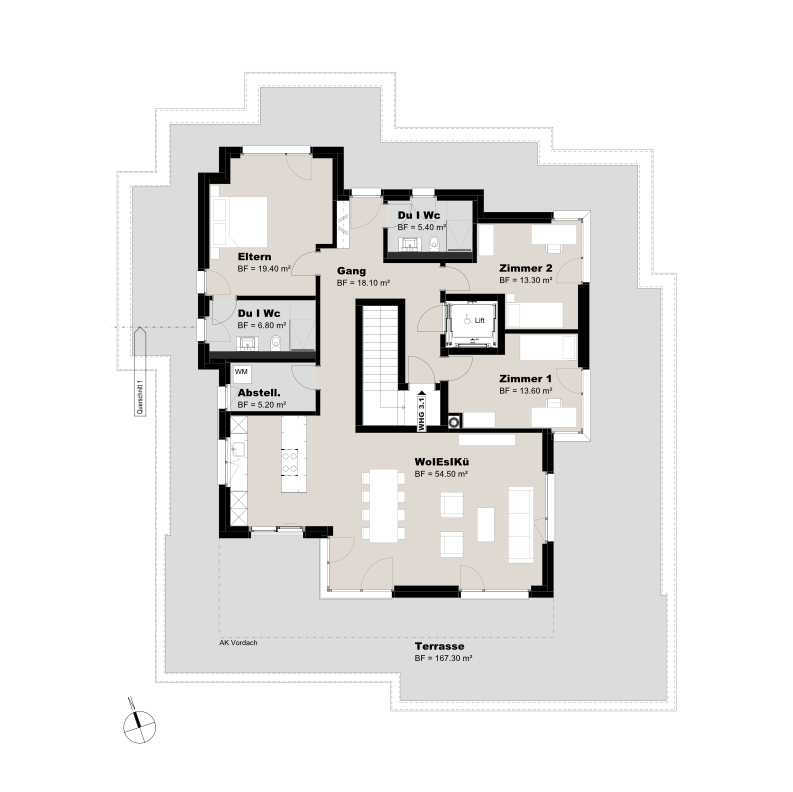 Grundriss Wohnung