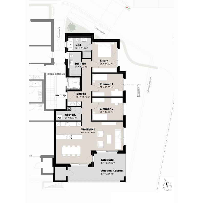 Grundriss Wohnung