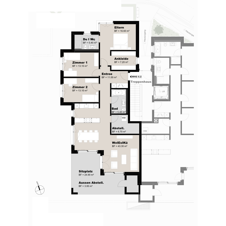 Grundriss Wohnung